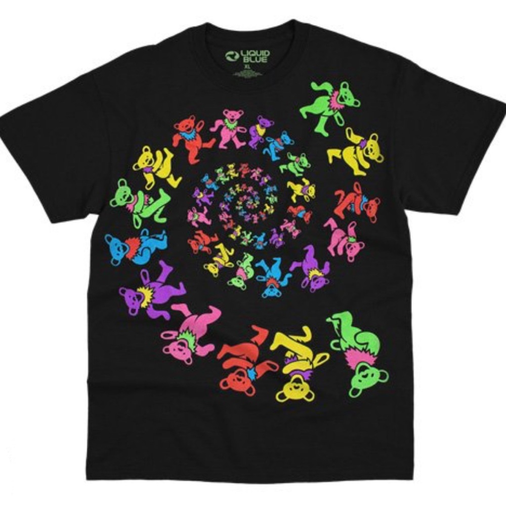 Liquid Blue Grateful Dead Blacklight shirt